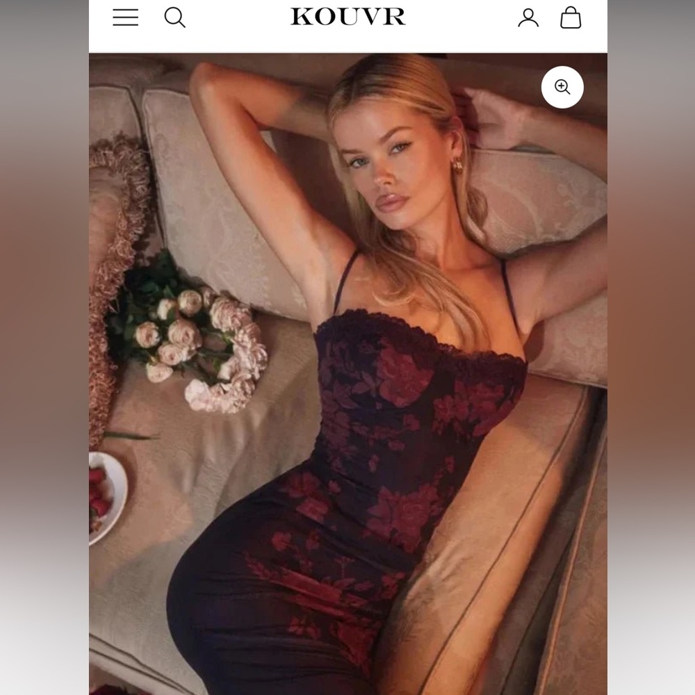 Elegant Floral Lace maxi dress